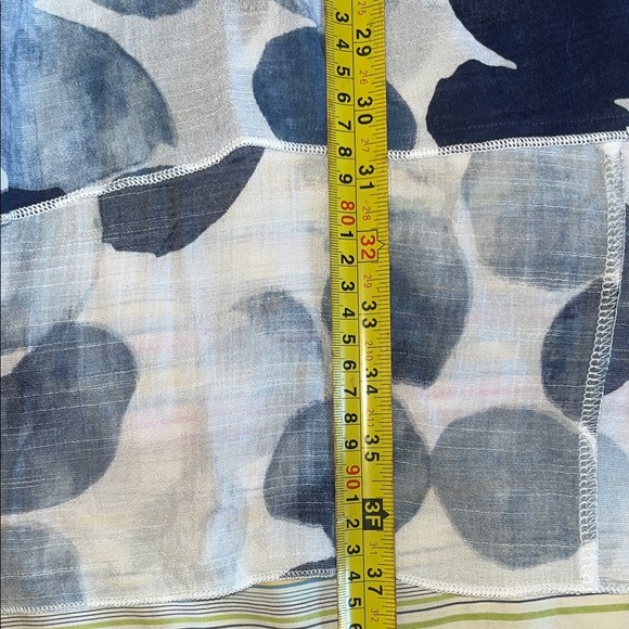 Blue and White Lagenlook Polka Dot Dress L - Picture 9 of 9